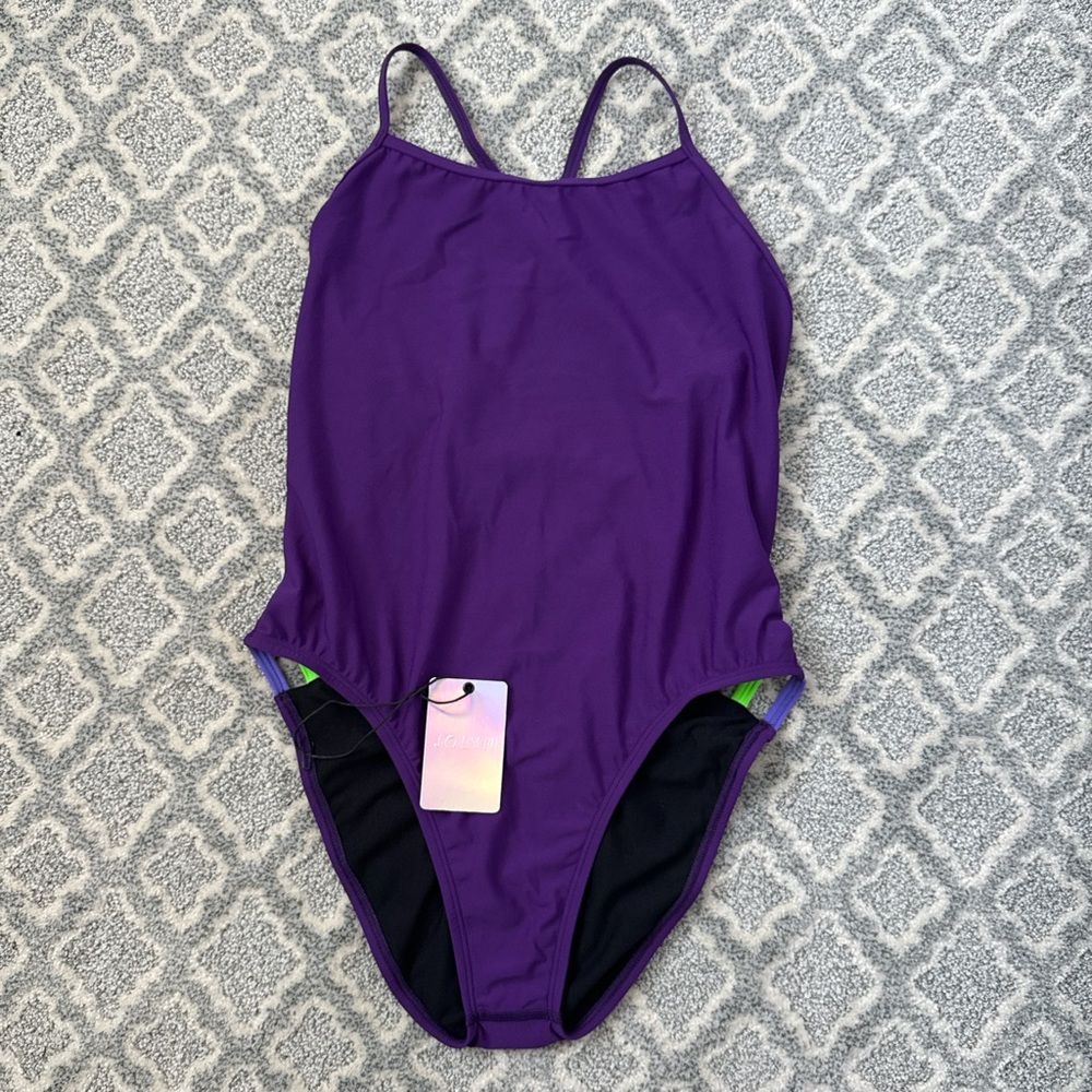 Jolyn Clothing Purple Kids Swim One Piece
